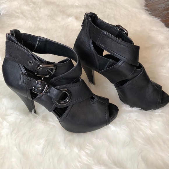 Chunky Buckle Aldo Booties - Picture 2 of 7